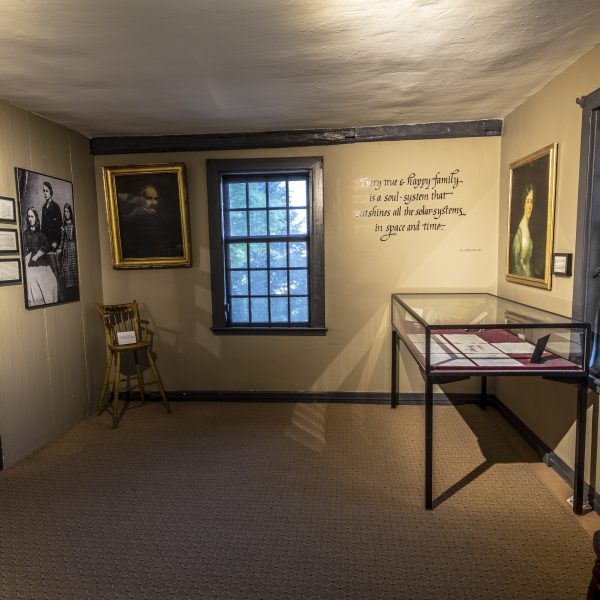 Interior of the Nathaniel Hawthorne Birthplace at The House of the Seven Gables museum campus
