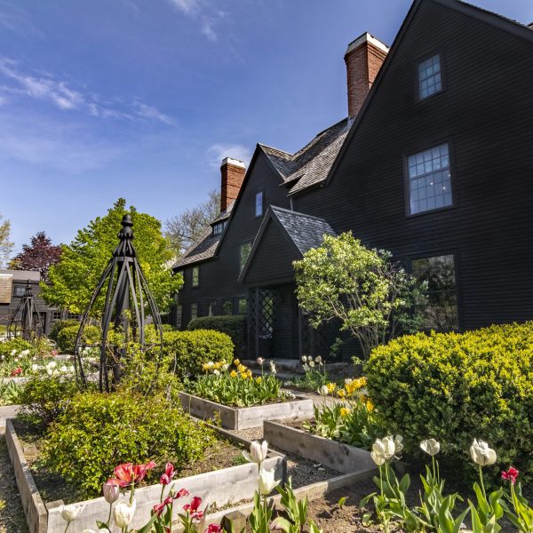 The gardens and grounds at The House of the Seven Gables Museum Campus
