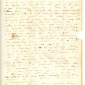 The front of a heavily faded letter with red wax stamp and postage stamp.|A heavily faded handwritten letter in ink.|A heavily faded handwritten letter in ink.|A heavily faded handwritten letter in ink.