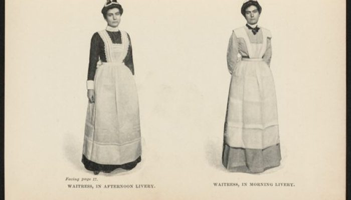 Old Photo Waitress Attire | Voices From the Back Stairs: Domestic Staff in New England