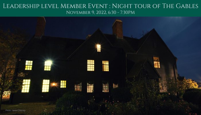 Leadership Level Member Event: Night Tour of The Gables. November 9, 2022, 6:30-7:30PM