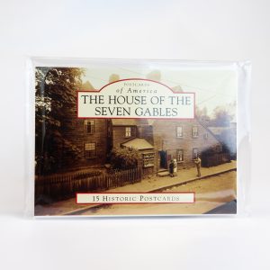 The front view of the packaging for Postcards of America: the House of the Seven Gables.