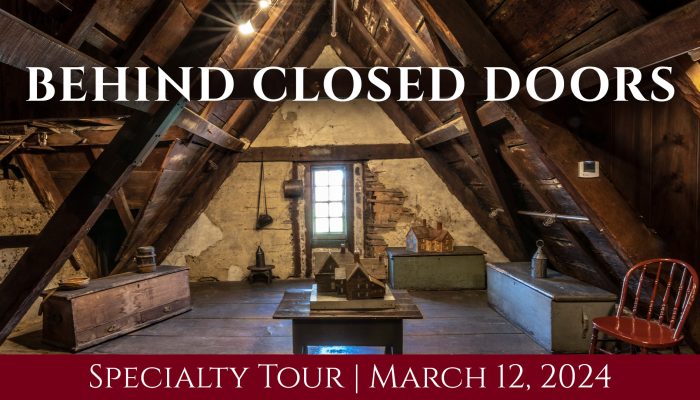 The House of the Seven Gables' attic with historic objects and models of the home.